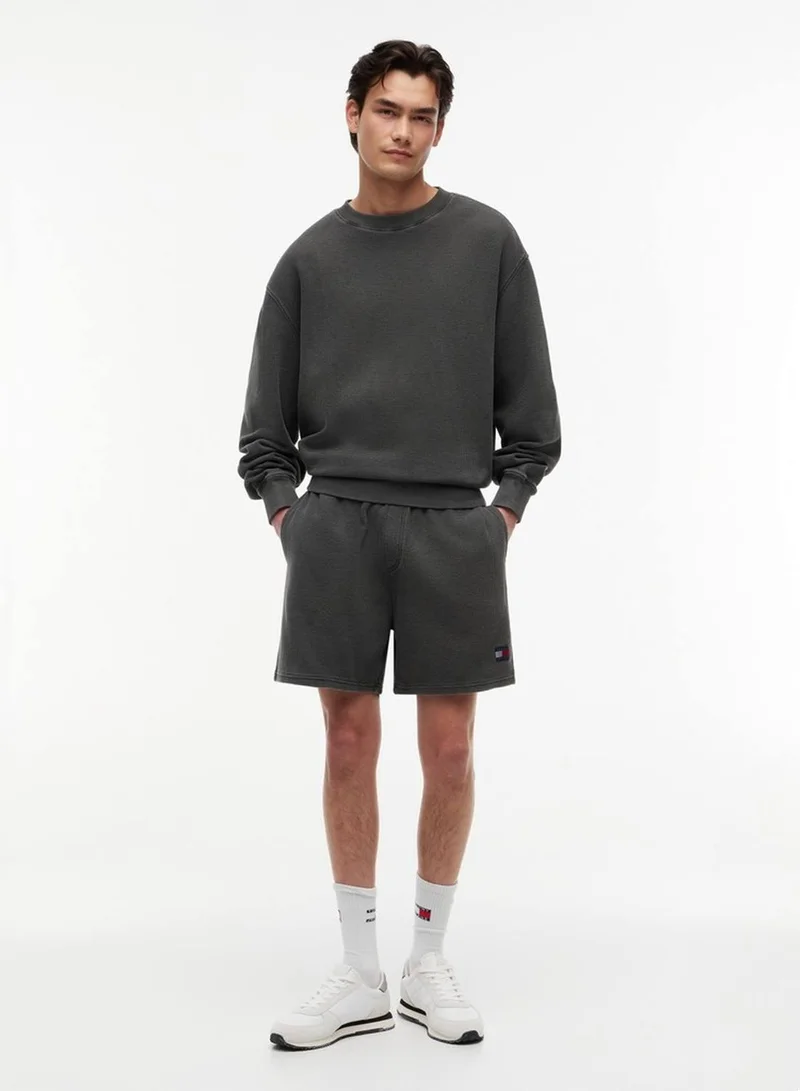 Tommy Jeans Washed Waffle Knit Sweat Shorts