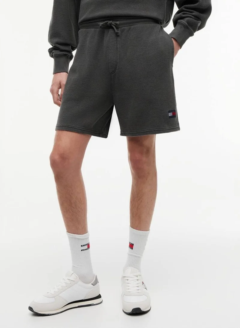 Tommy Jeans Washed Waffle Knit Sweat Shorts