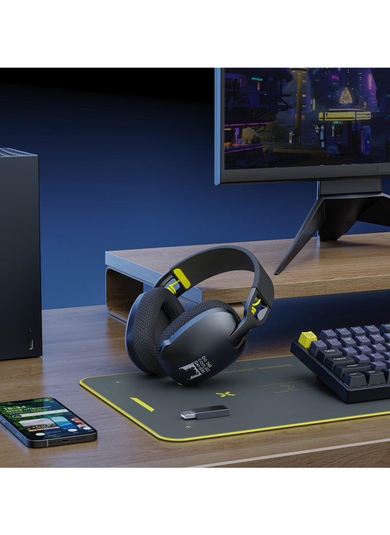 onikuma - B2 Wireless Gaming Headset with Microphone for PS4, PS5, PC, Switch, Mac - Image 1