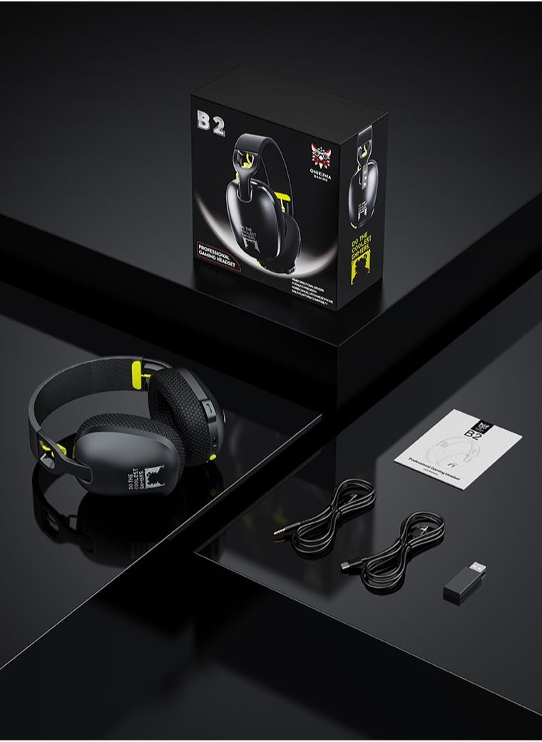 onikuma - B2 Wireless Gaming Headset with Microphone for PS4, PS5, PC, Switch, Mac - Image 1