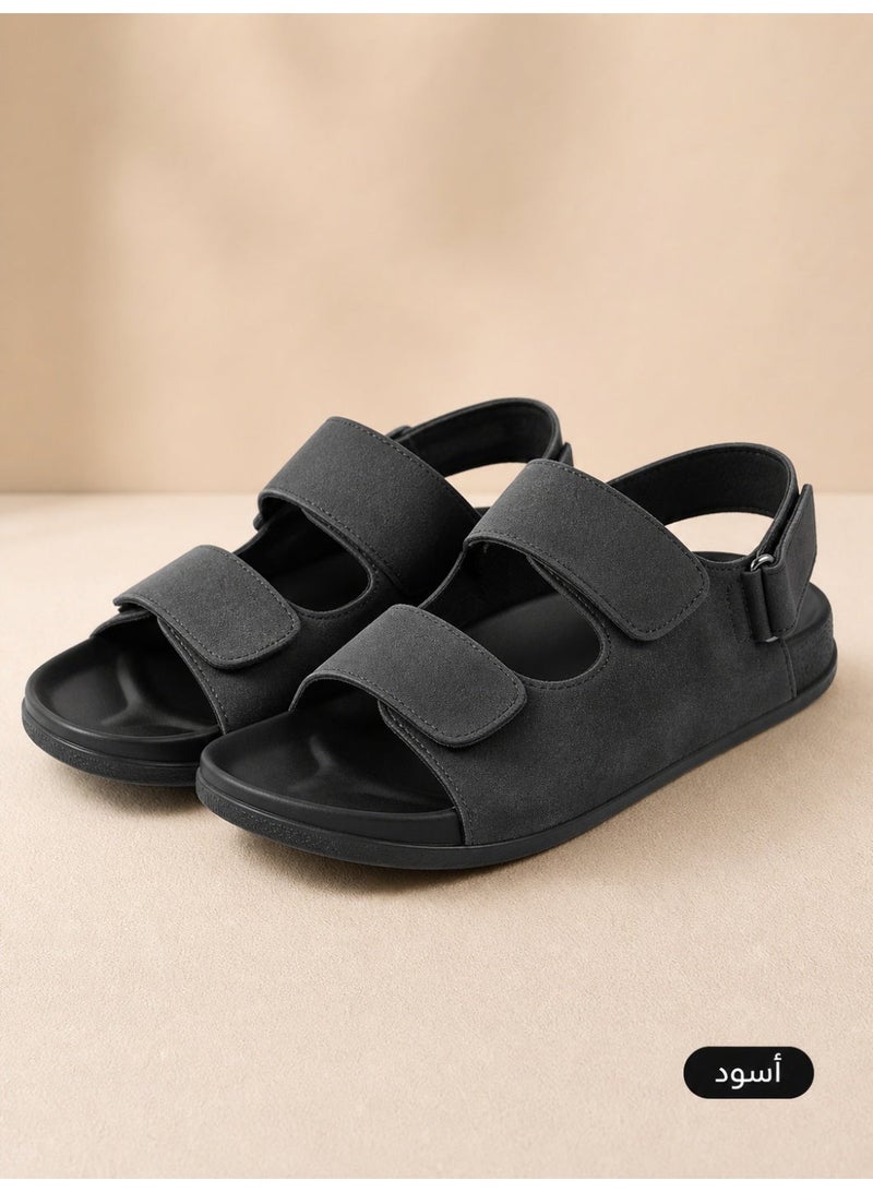 Men's Versatile Comfort Sandals, Adjustable Strap Casual Summer Shoes, Non-Slip Outdoor & Driving Sandals for Daily Wear, Beach & Travel - Image 1