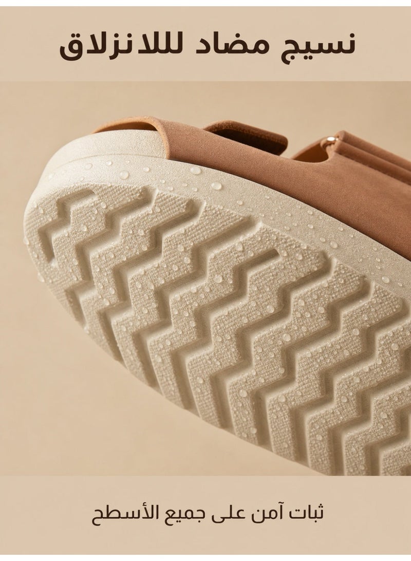 Men's Versatile Comfort Sandals, Adjustable Strap Casual Summer Shoes, Non-Slip Outdoor & Driving Sandals for Daily Wear, Beach & Travel - Image 2