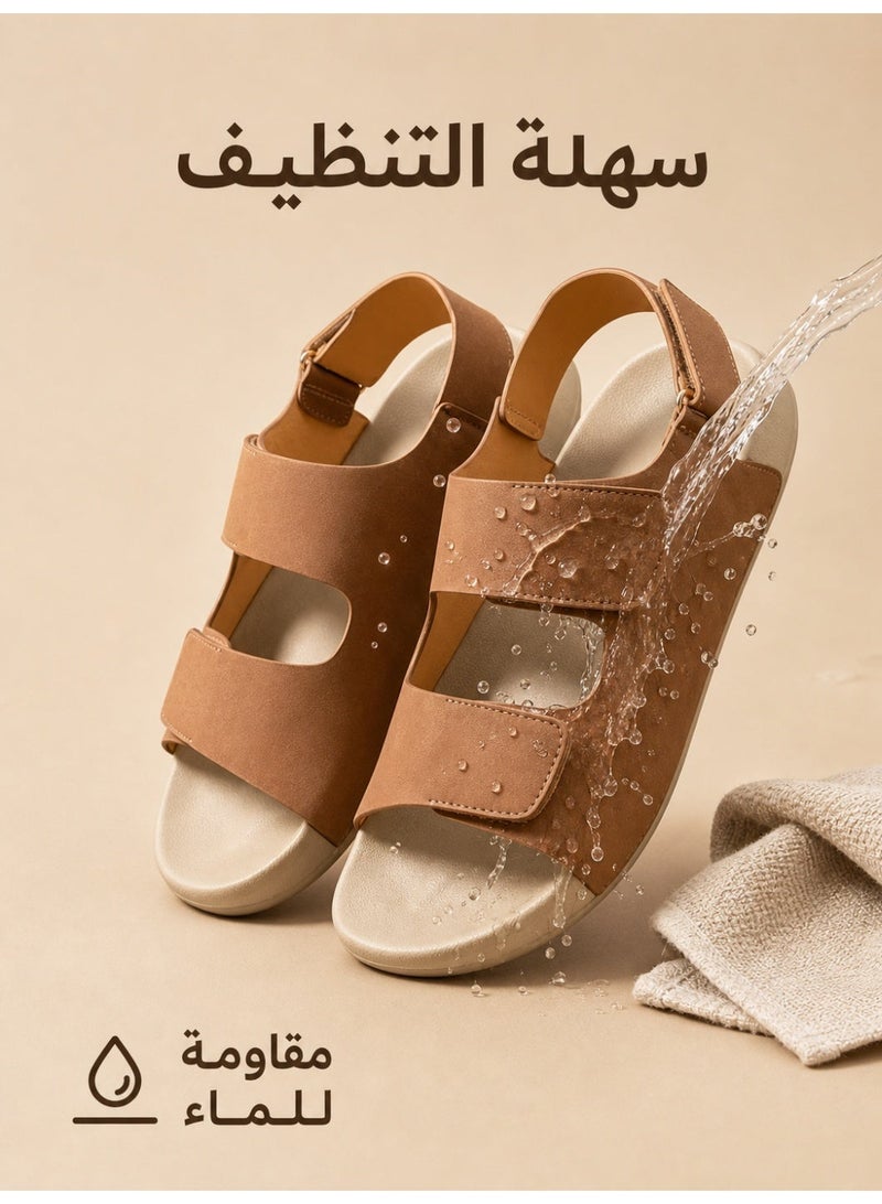 Men's Versatile Comfort Sandals, Adjustable Strap Casual Summer Shoes, Non-Slip Outdoor & Driving Sandals for Daily Wear, Beach & Travel - Image 5
