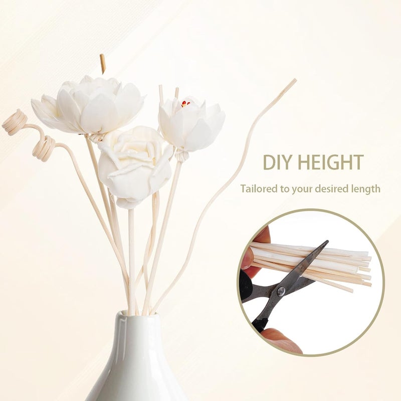 Excefore 14 Pcs Reed Diffuser Set, Reed Diffuser Sticks Flowers, Reed Diffuser Flower for Home Decor and Bathroom Decor, Aromatherapy,Luxury Scented for Home - Image 5