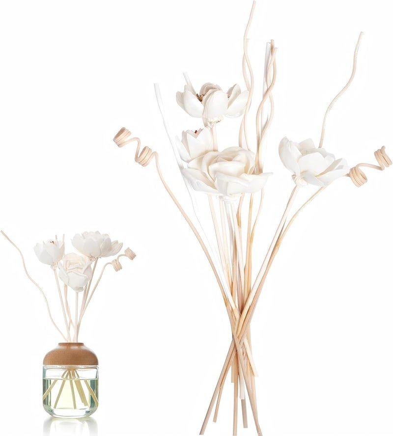 Excefore 14 Pcs Reed Diffuser Set, Reed Diffuser Sticks Flowers, Reed Diffuser Flower for Home Decor and Bathroom Decor, Aromatherapy,Luxury Scented for Home - Image 1