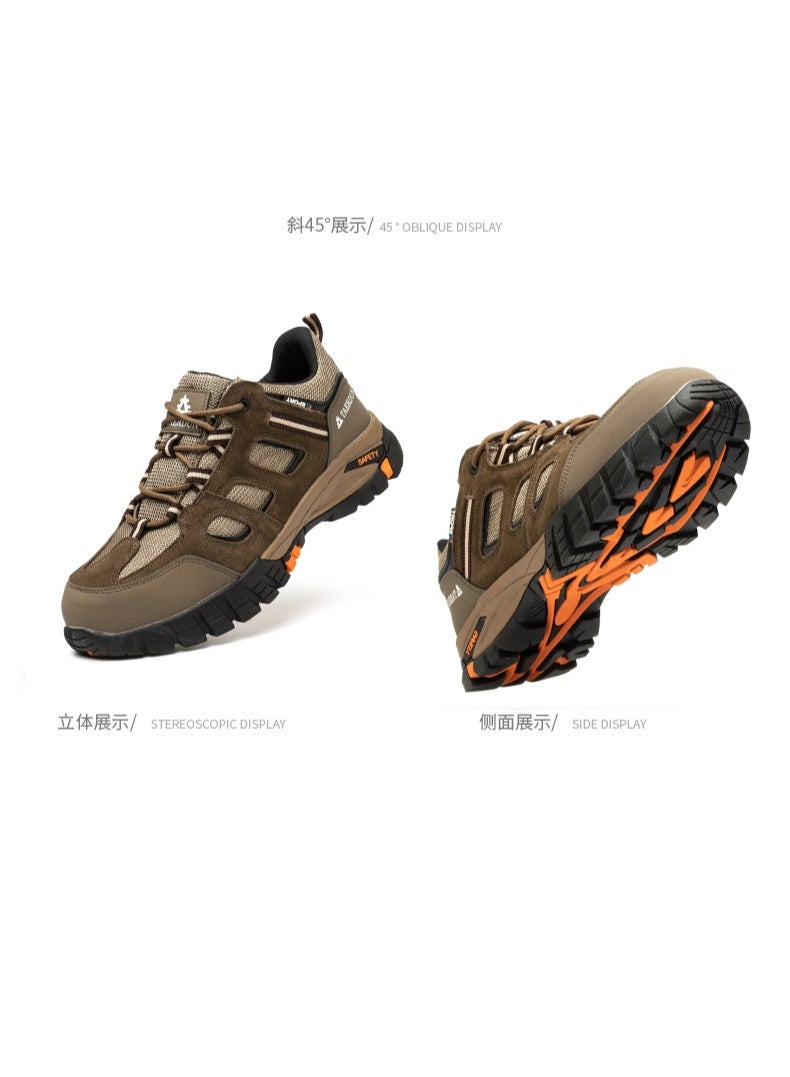 أحذية رجالية ذات أصابع فولاذية وخفيفة الوزن وآمنة ومريحة ومقاومة للثقب وأحذية عمل غير قابلة للتدمير وأحذية رياضية أنيقة. - Image 5