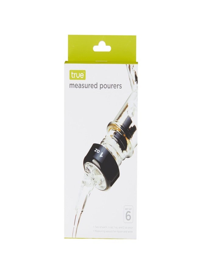 TRUE Measured Pour Spouts for Liquor Bottles Alcohol Pouter Spouts Home bar Liquor Pourers, 0.5oz, 1oz, 2 oz, Set of 6 - Image 4