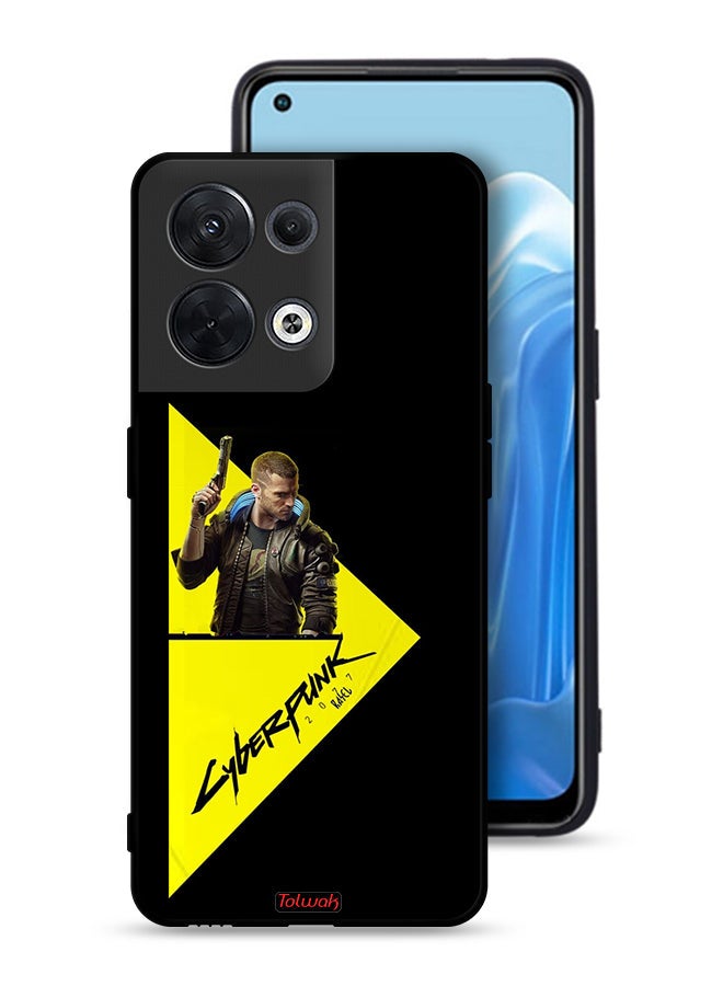 Tolwak Oppo Reno8 5G Protective Case Cover Cyberpunk 2077  - Image 1
