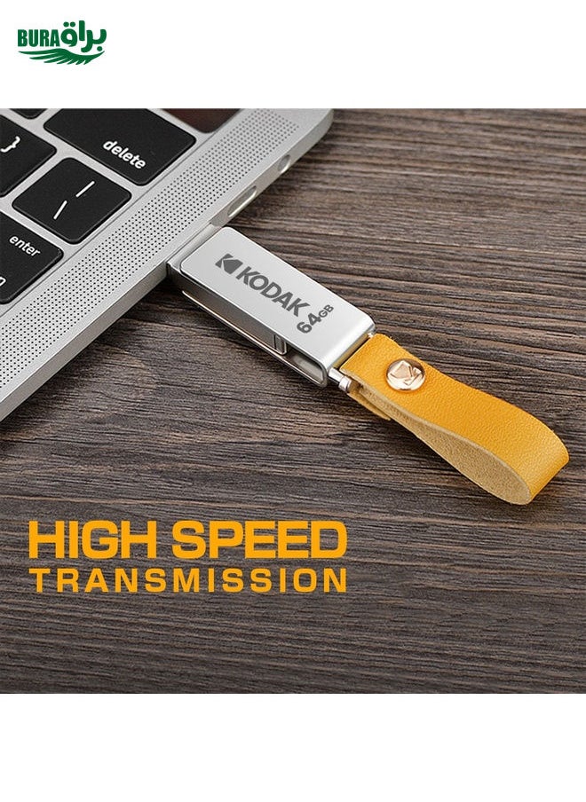 BURAQ Kodak K243C 2 In 1 Type-C/USB-C + USB3.1 High-speed Transfer U disk, Capacity: 128GB  - Image 4