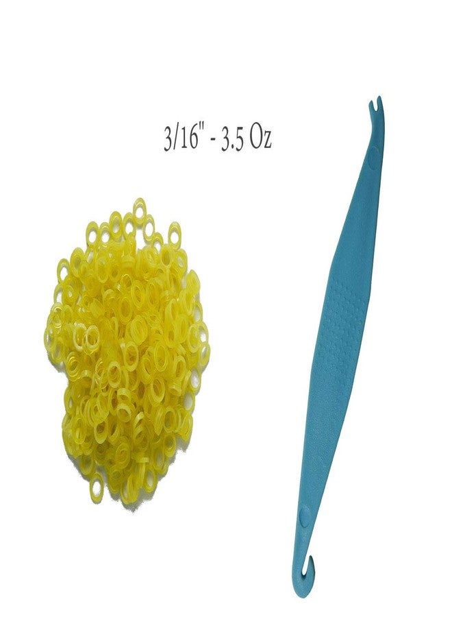 Dentosmile Orthodontic Intraoral Latex Elastics | Dental elastics| Tooth Colours, Size 3/16" - 3.5 Oz Pack of 100 Pcs - Free 1 Pcs Placer with Each Pack - Image 2