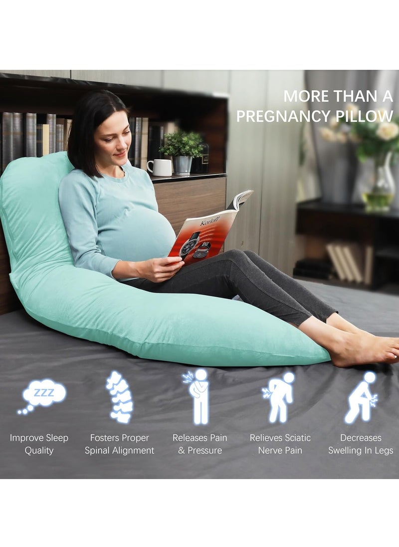 Arabest Pregnancy Pillows, U Shape Full Body Pillow with Removable Cover, Pregnancy Pillows for Sleeping, Body Pillows for Adults, Maternity Pillow and Pregnancy Must Haves  - Image 3