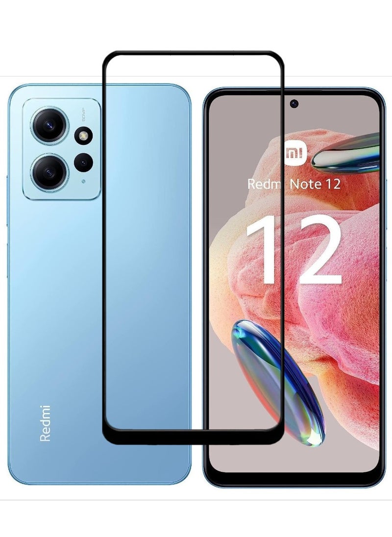 ACLIX Antistatic ESD Dustproof Premium Quality High Definition Tempered Glass Screen Protector Designed For Xiaomi Redmi Note 12 4G - Image 1