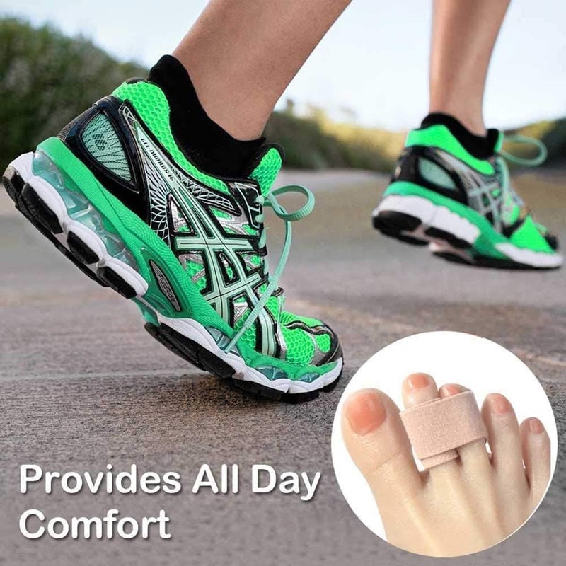 Toe Splint 8 Pcs, Adjustable Toe Cushions and Splints, Pain Relief Wraps for Bunions, Overlapping Toes and Daily Comfort - Image 2