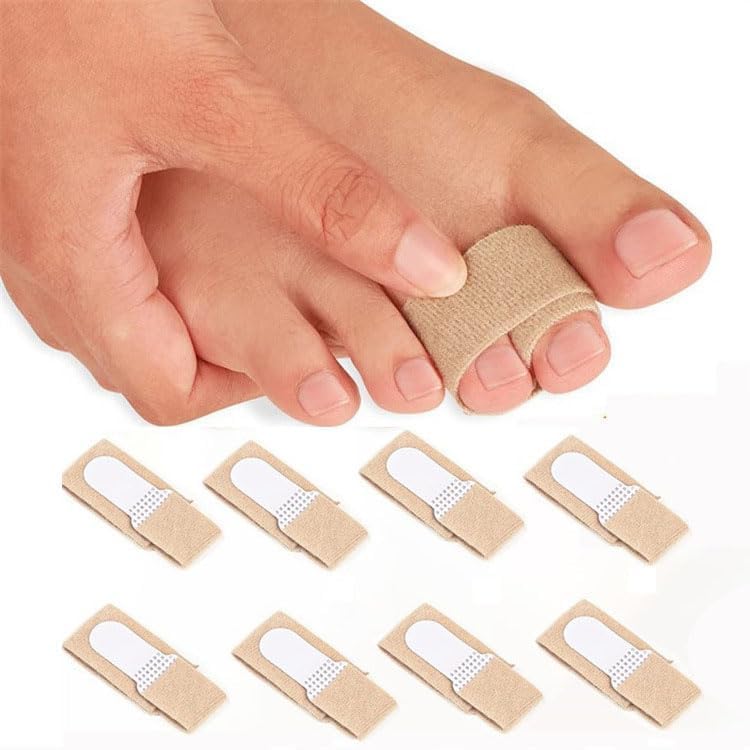 Toe Splint 8 Pcs, Adjustable Toe Cushions and Splints, Pain Relief Wraps for Bunions, Overlapping Toes and Daily Comfort - Image 1