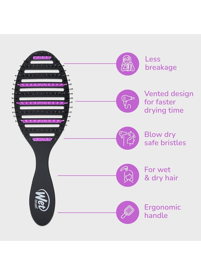 فرشاة بيري بينترو بار الرطبة السريعة المضادة للتجعيد الاحترافية بالفحم من ويت براش - Image 2