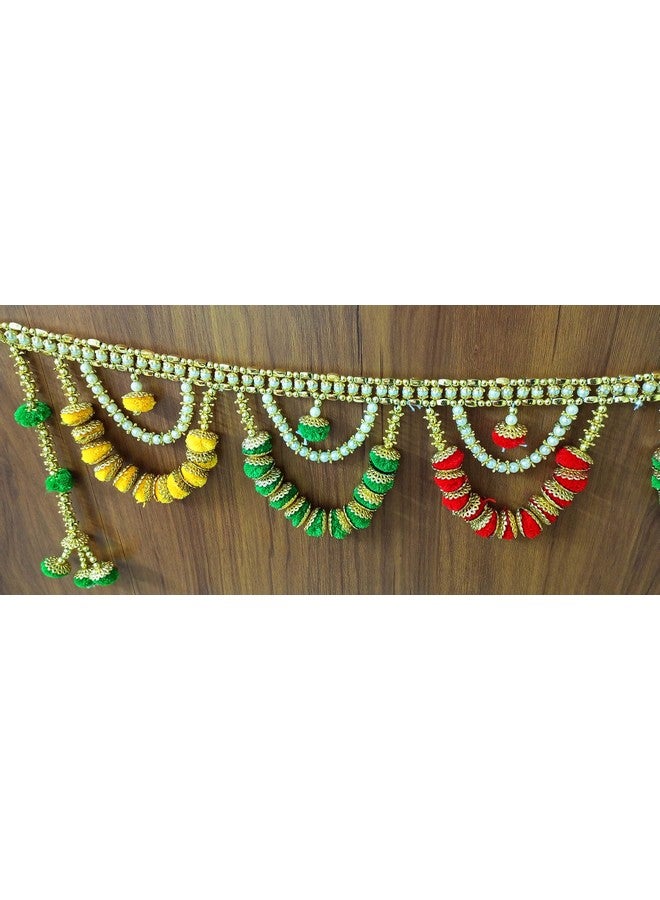 afarza Toran For Main Door Latest Home Decoration Entrance Hanging Handmade Bandarwal Pearl Plastic Beads, 37 Inches - Image 5