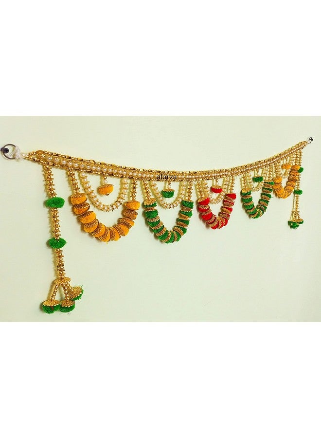 afarza Toran For Main Door Latest Home Decoration Entrance Hanging Handmade Bandarwal Pearl Plastic Beads, 37 Inches - Image 1