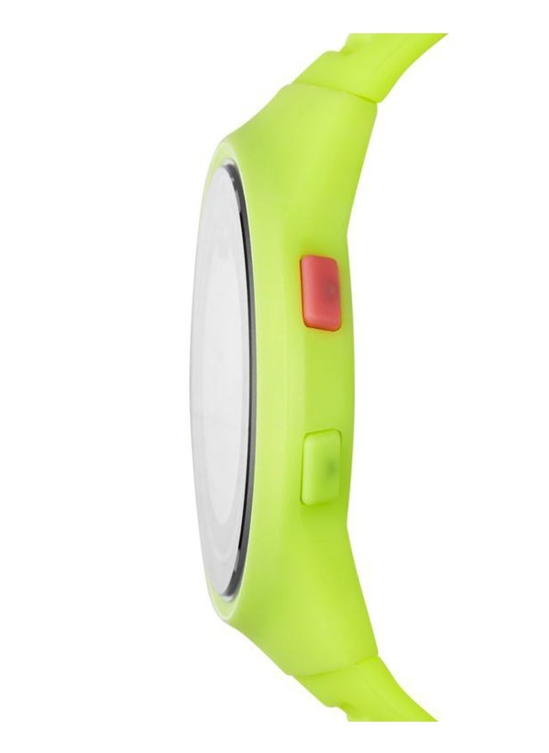 PUMA Faster Silicone Strap Digital Wrist Watch for Men PU P5030-42mm-Green  - Image 2
