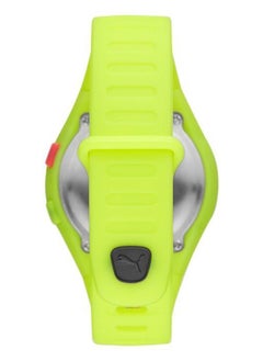 PUMA Faster Silicone Strap Digital Wrist Watch for Men PU P5030-42mm-Green  - Image 3