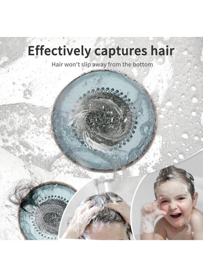 TRAPMATE Reversible Bathtub Drain Protector Hair Catcher/Easy Clean & Fast Drainage Drain Cover for Regular & Pop-up Drain (Teal) - Image 3