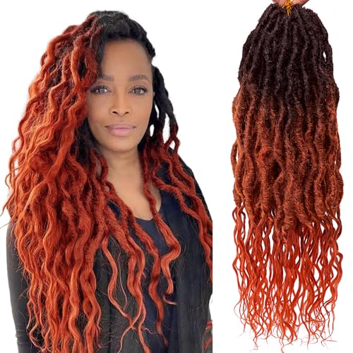 SuyiIRL Faux Locs Crochet Braid Hair Bohemian Locs 24 Inches Synthetic Dreads Ombre Braiding Hair Afro Dreadlock - Image 1