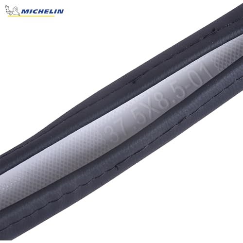 MICHELIN iFit Premium Faux Leather Steering Wheel Cover-Black Crocodile Design (D"Shape )Stich, DIY-No Tools Required to fit, iFit Technology Stretches to fit 14.5" & 15.5" Inches Most Steering Wheels - Image 4