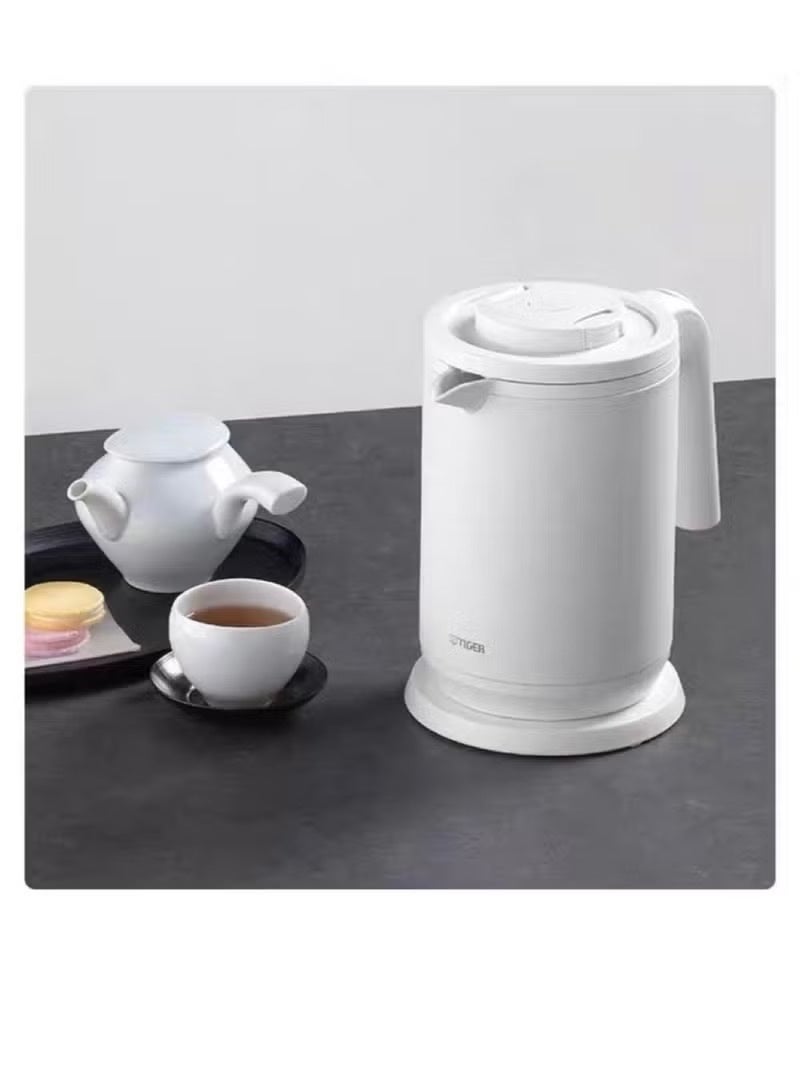 تايجر PCK-G10C غلاية كهربائية أوتوماتيكية - بلا بخار ، هادئة جدا ، مغلية سريعة ، سعة 1 لتر للاستخدام المنزلي أبيض - Image 2