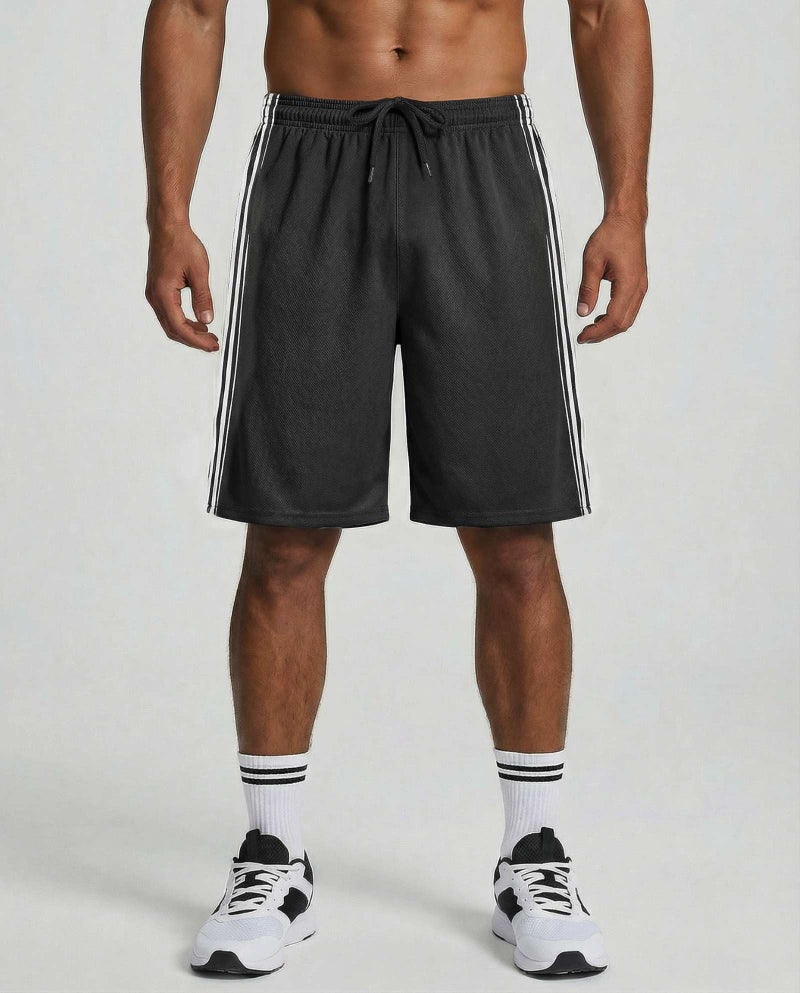 REALESSENTIALS Real Essentials 5 Pack: Men’s 9" Mesh Shorts – Athletic Gym, Workout, Basketball, Running, Casual Lounge Activewear Pockets, Set 5,L - Image 2