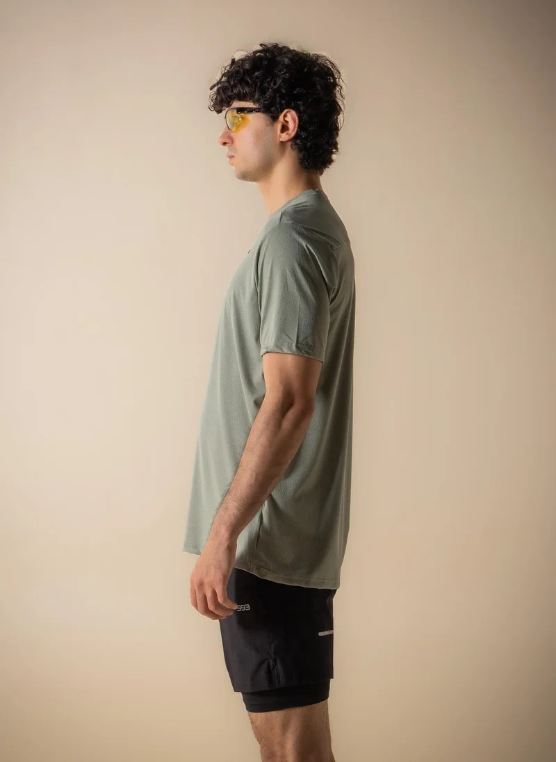 Shapes Green S93 TEXTURE FLEX TECHNICAL T-SHIRT for Men | Best Price UAE