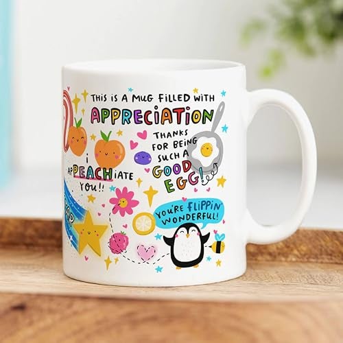 DAYS Thank You and Show You Care with Our Mug of Appreciation. Printed with Punny Thank Yous, It's The Perfect Surprise for - Image 3