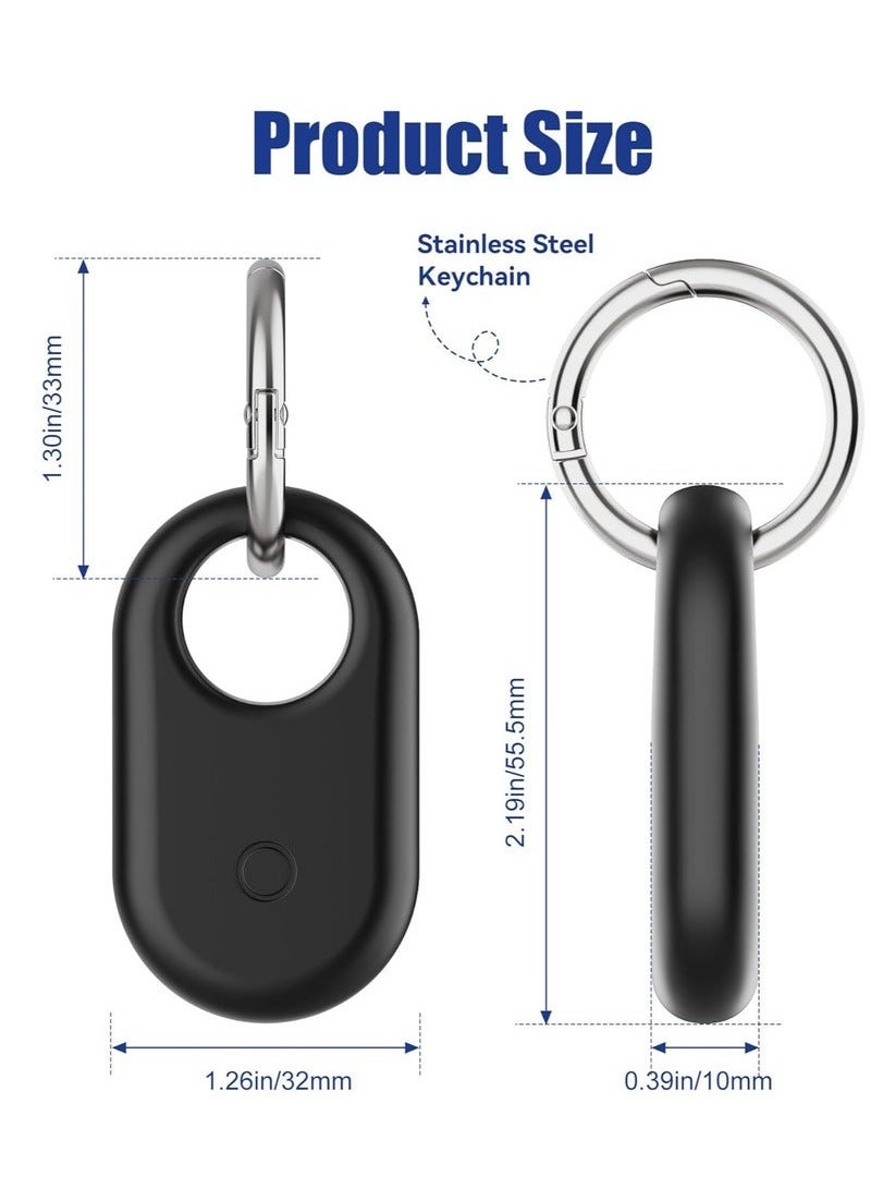 Compatible with Samsung Smart tag 2 case, Silicone Protective Case for Galaxy Smart Tag 2 with Key Ring, Anti-Scratch for Backpacks, Car Keys,Luggage, Valuables and More (2-pack) - Image 3