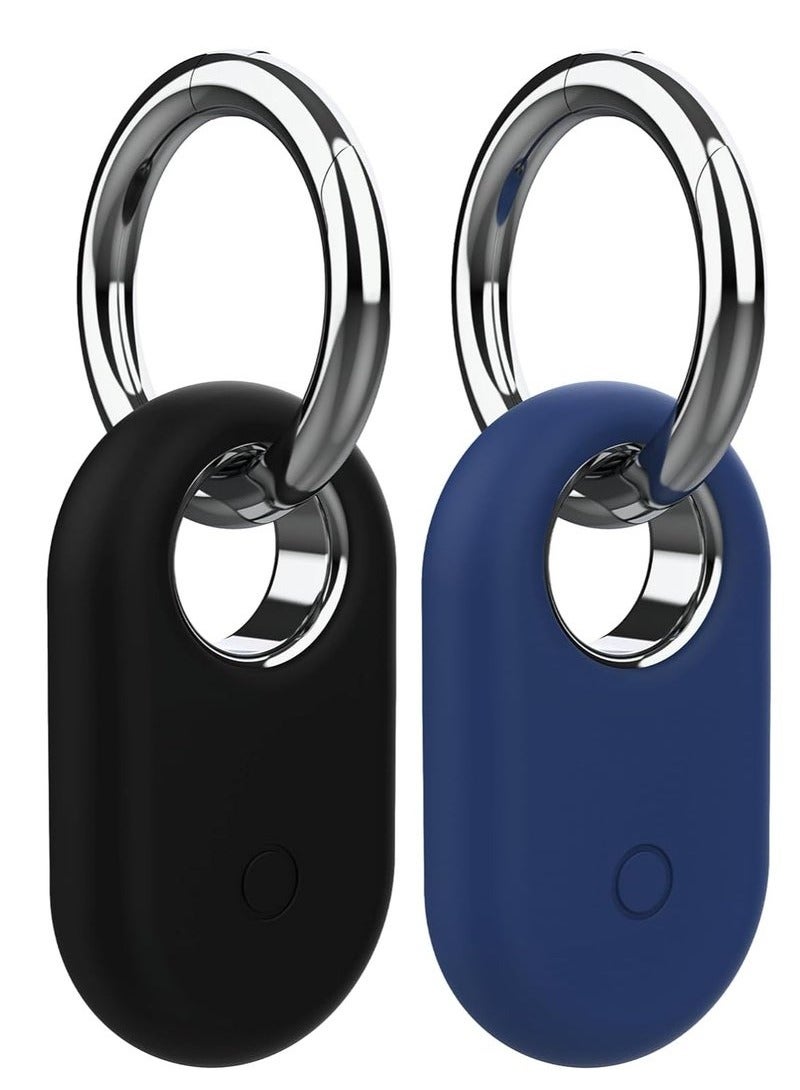 Compatible with Samsung Smart tag 2 case, Silicone Protective Case for Galaxy Smart Tag 2 with Key Ring, Anti-Scratch for Backpacks, Car Keys,Luggage, Valuables and More (2-pack) - Image 1
