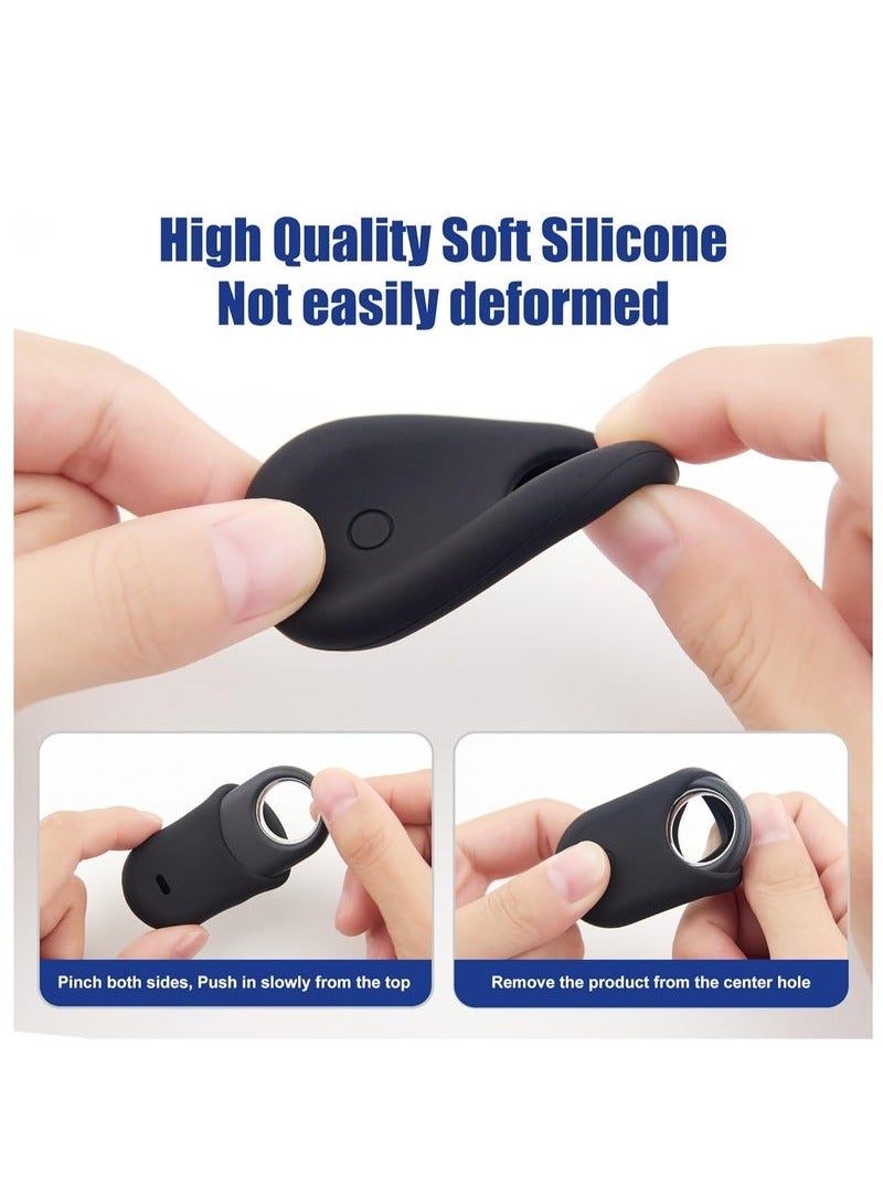 Compatible with Samsung Smart tag 2 case, Silicone Protective Case for Galaxy Smart Tag 2 with Key Ring, Anti-Scratch for Backpacks, Car Keys,Luggage, Valuables and More (2-pack) - Image 4