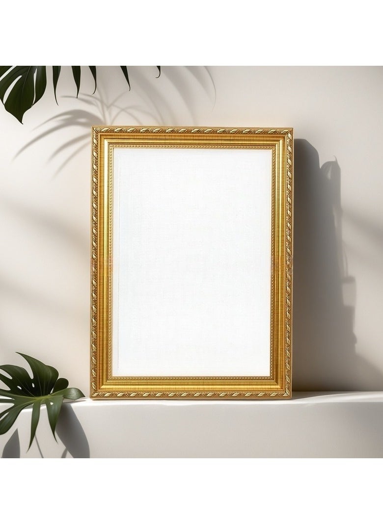 Generic - Pack of 2, A4 Photo Frame, Minimalist Rectangular Photo Picture Frame, 21x30centimeter, Gold - Image 1