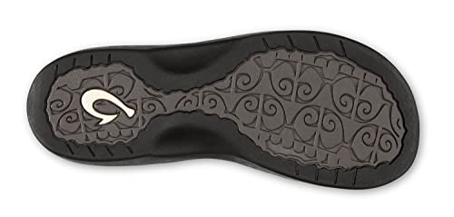 OLUKAI Ohana Women's Beach Sandals, Water Resistant Flip Flops, Arch Support & Comfort Fit, Lightweight & Durable, Enhanced Grip & Traction, Bright White/Hua, 8 - Image 3