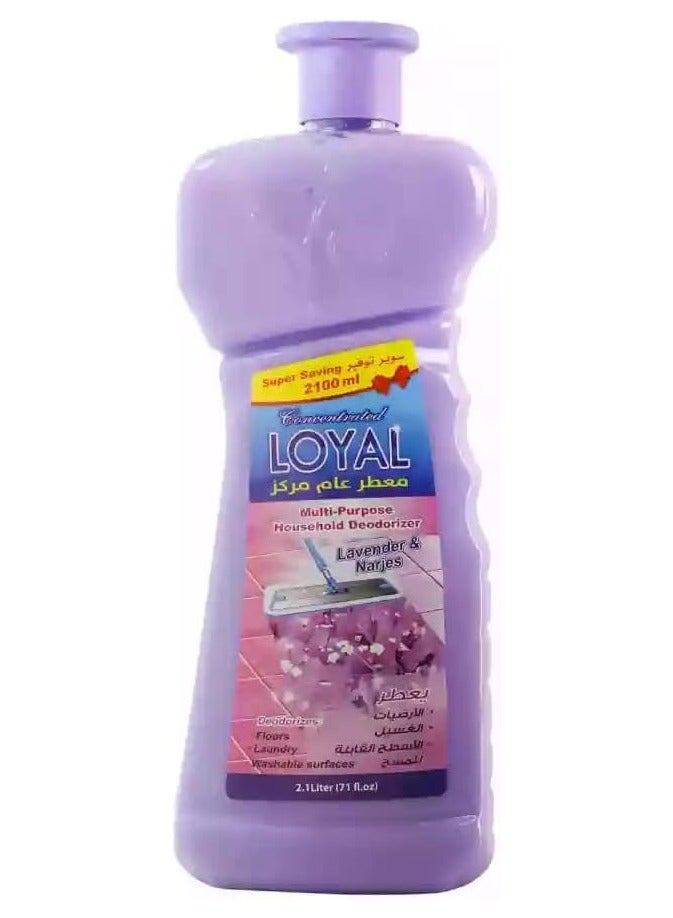 لويال Loyal مزيل الروائح الكريهة المنزلي المركز متعدد الأغراض باللافندر والنرجس - 2100 مل - Image 1