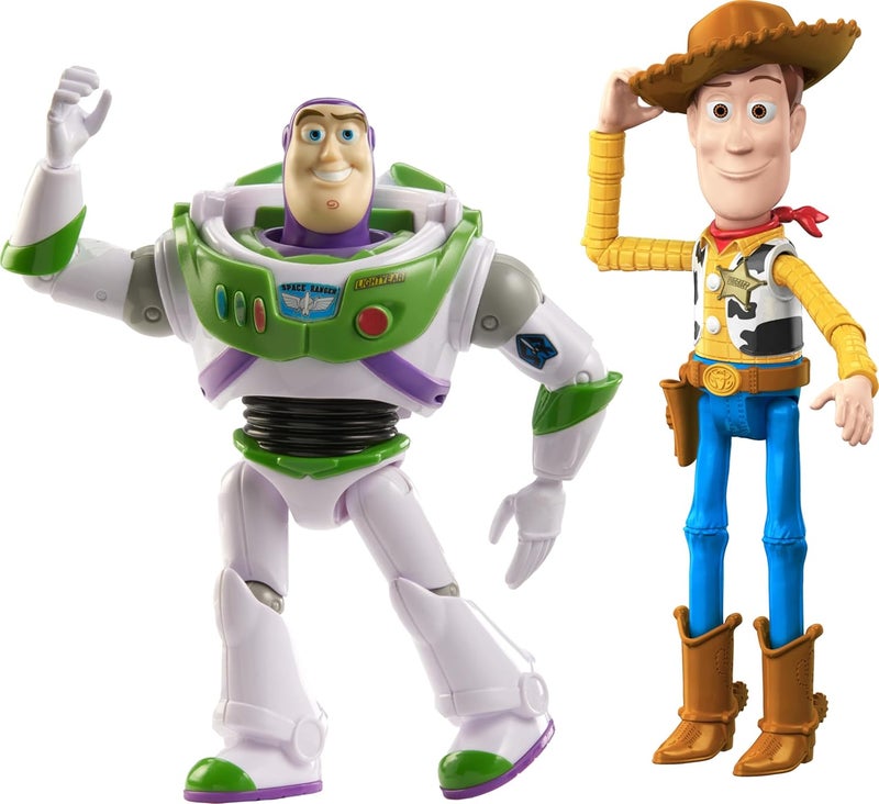 Disney Pixar Disney and Pixar Toy Story Woody and Buzz Action Figure 2-Pack - Pizza Planet Adventure - Image 4