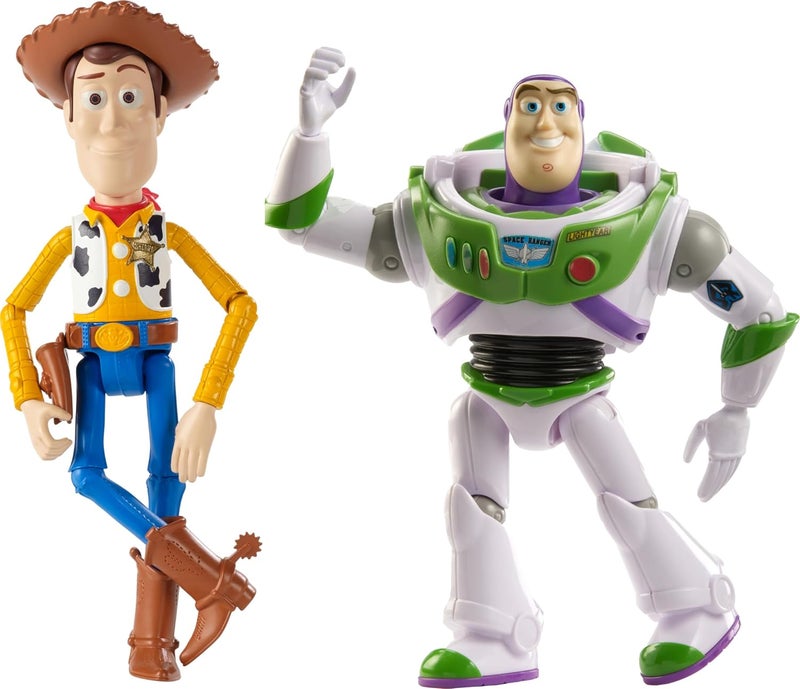 Disney Pixar Disney and Pixar Toy Story Woody and Buzz Action Figure 2-Pack - Pizza Planet Adventure - Image 3