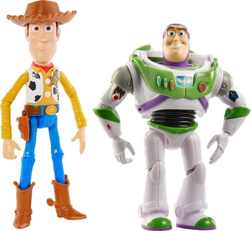 Disney Pixar Disney and Pixar Toy Story Woody and Buzz Action Figure 2-Pack - Pizza Planet Adventure - Image 1