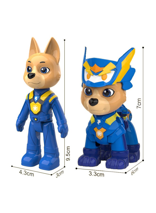 Children's Family Dog Team Suit 803G Parent-Child Interactive Simulation Doll Animal Model Toy Boxed-Color:Default - Image 2