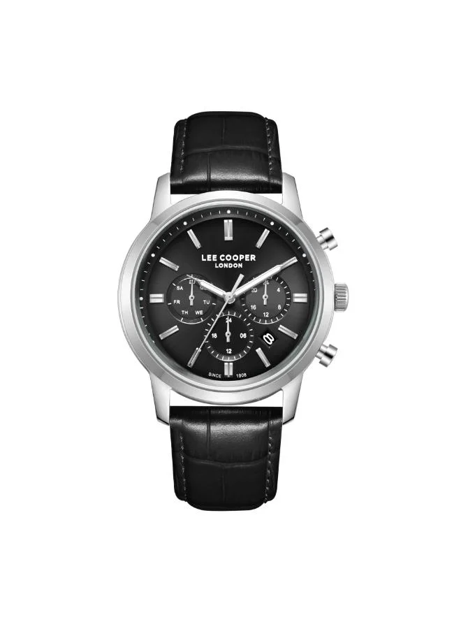 Lee Cooper Men's Leather Multi Function Watch LC08186.351 - 43 mm