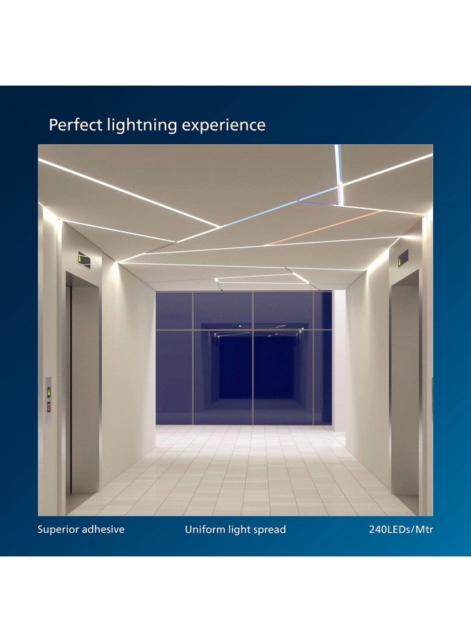 PHILIPS LED Profile Light for Ceiling | 5-Meter LED Strip Light for Home Decoration | Profile Shine, Cool Day Light | Pack of 1 (Driver Required Separately) Polycarbonate - Image 3