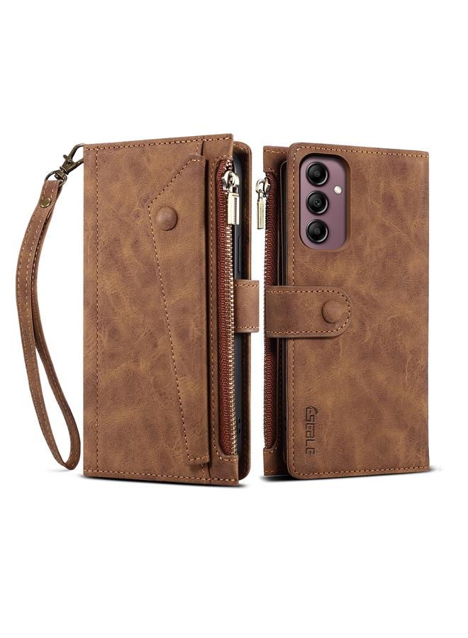 erorex Case For Samsung Galaxy A56 5G Retro Frosted RFID Flip Leather Phone Case - Image 1