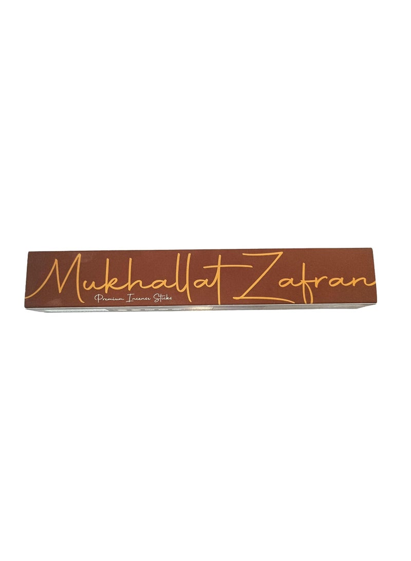 Premium Incense Sticks, Mukhallat Zafran (Saffron Fragrance),50g, Aromatherapy, Kesar Agarbatti, Smoke burning, 45 minutes Lasting Relaxing Notes for Home, Office, Dinner Nights, Celebration events  - Image 4