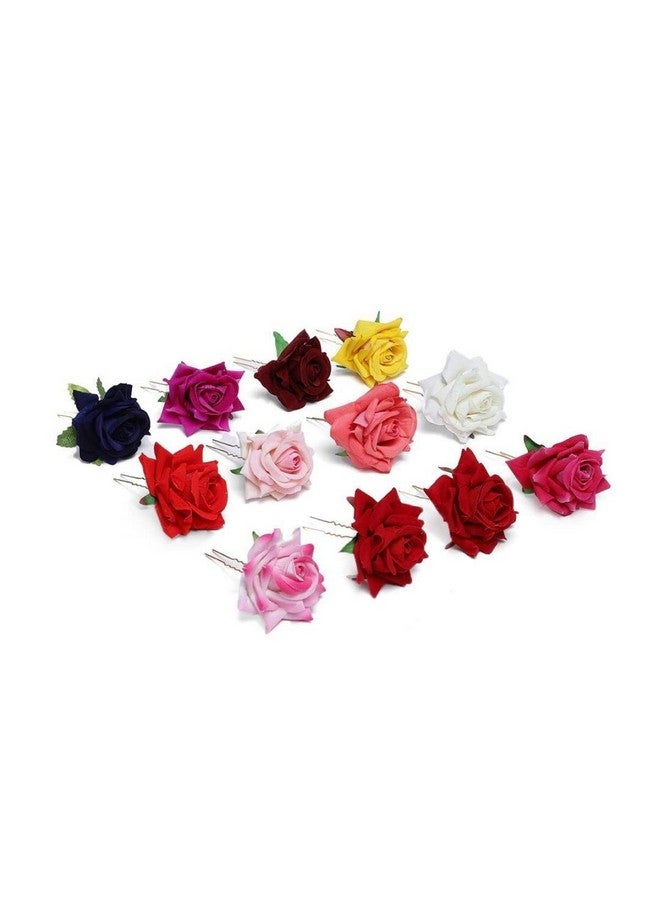 ACCESSHER AcessHer Women Set of 12 Handcrafted Slide Hair Pins - Image 1
