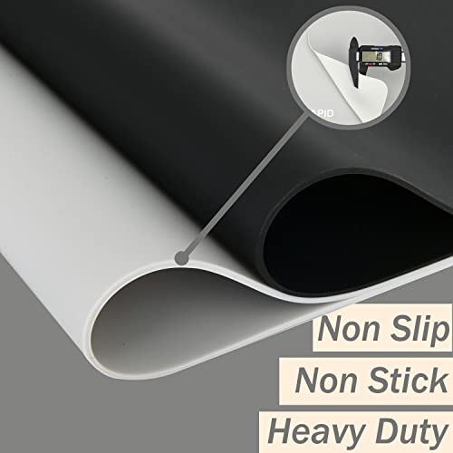 SAPID Extra Large Silicone Mat 36" x 24" Place Mats, Heat Resistant Mat for Kitchen Countertop Protector, Thick Placemats Washable Silicone Mats for Kitchen Counter Mat Dining Table Mat, Grey, Sapid - Image 3