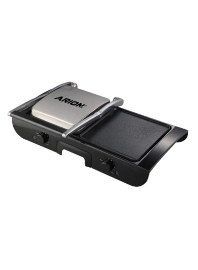 أريون اريون شواية تلامسية وكباس ساندويتش (1800 واط) XL | صانع وجبات متعدد الأغراض غير لاصق بتحكم قابل للتعديل بالحرارة - Image 1