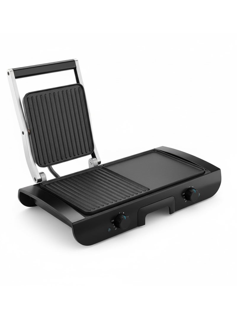 أريون اريون شواية تلامسية وكباس ساندويتش (1800 واط) XL | صانع وجبات متعدد الأغراض غير لاصق بتحكم قابل للتعديل بالحرارة - Image 2