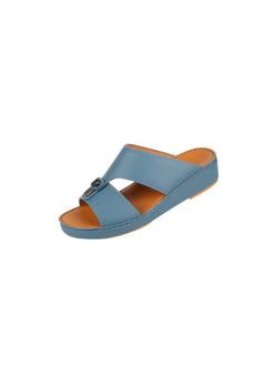 barjeel uno 008-3722 Barjeel Uno Mens Arabic Sandals BS 37 Blue  - Image 1