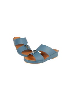 barjeel uno 008-3722 Barjeel Uno Mens Arabic Sandals BS 37 Blue  - Image 2